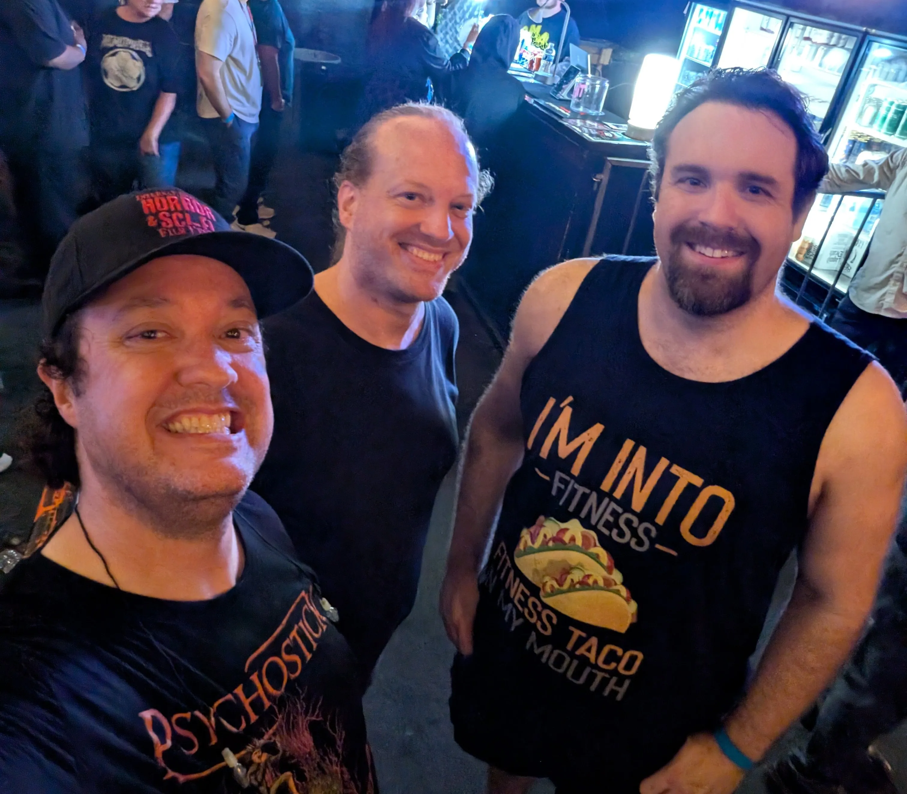 Levi, James & Joe at a concert