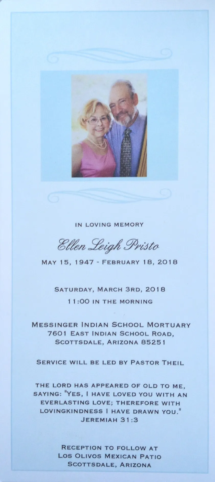 memorial program