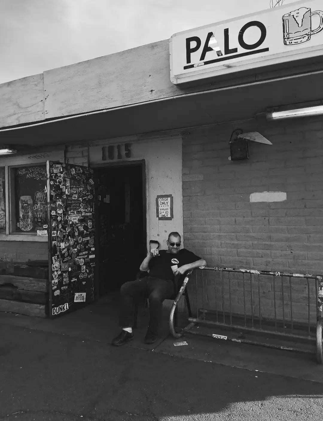 Chuck outside Palo Verde Lounge
